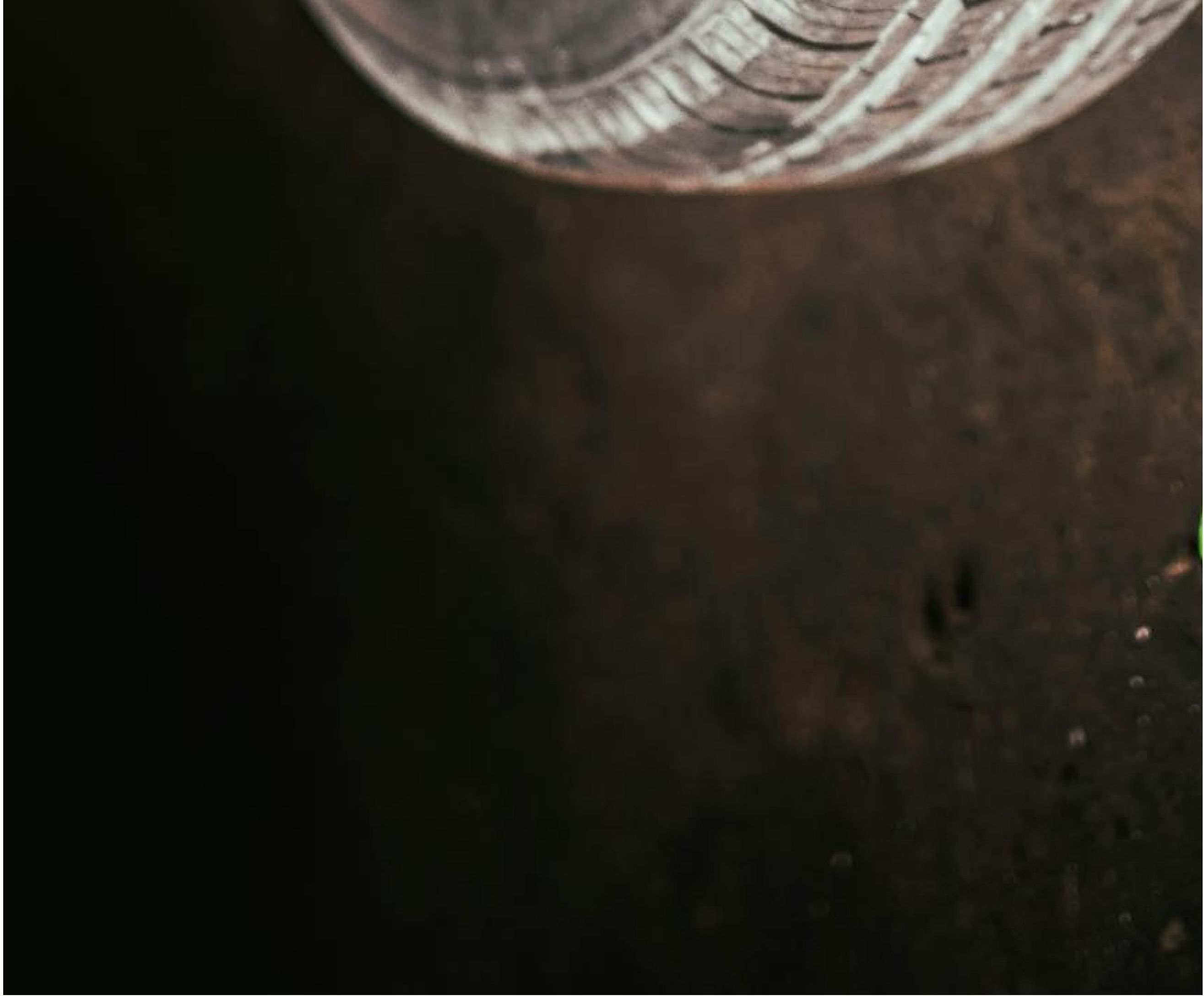 Close-up of a tire tread pattern