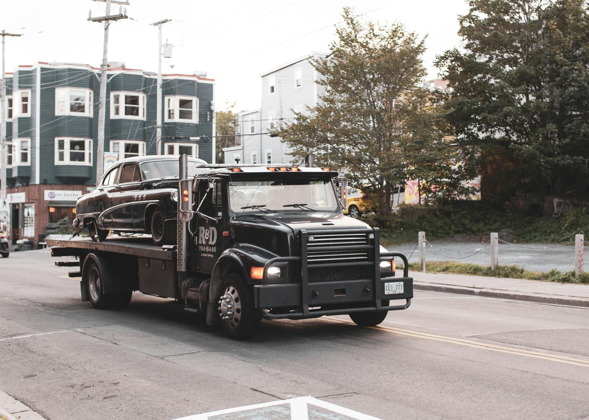 Cost comparison chart showing towing service prices
